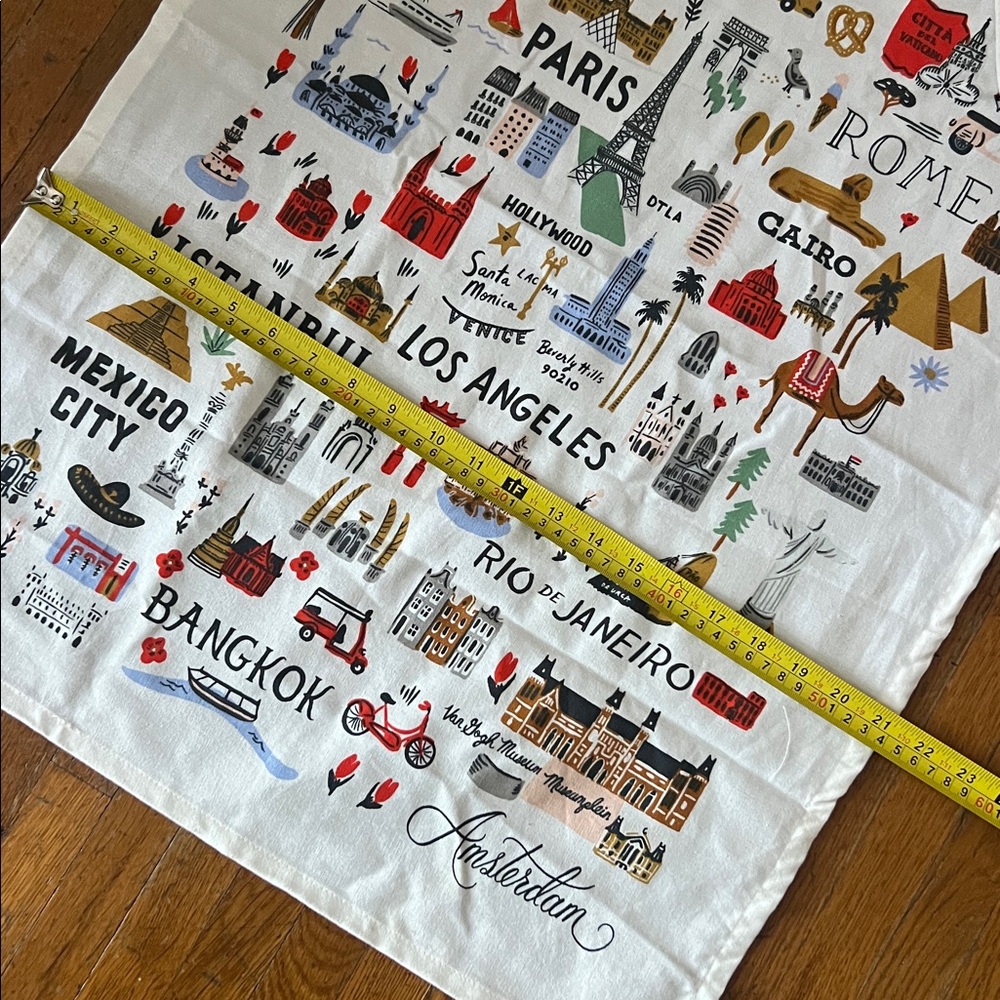 NEW Rifle Paper Co. Bon Voyage Tea Towel RARE - Picture 4 of 17